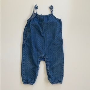 Baby Gap girls denim one piece 12-18 mo